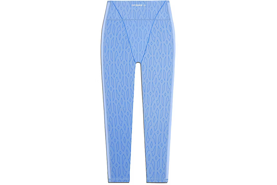 Adidas Ivy Park Mesh Monogram Tights Light Blue — main view