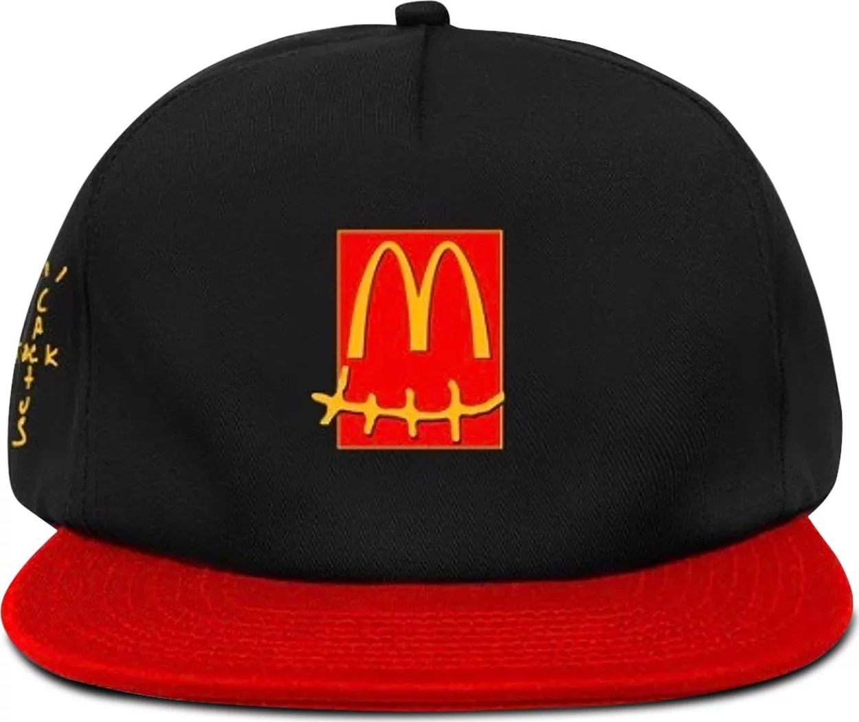 Travis Scott Cactus Jack x McDonald's Smile Hat Black/Red — main view