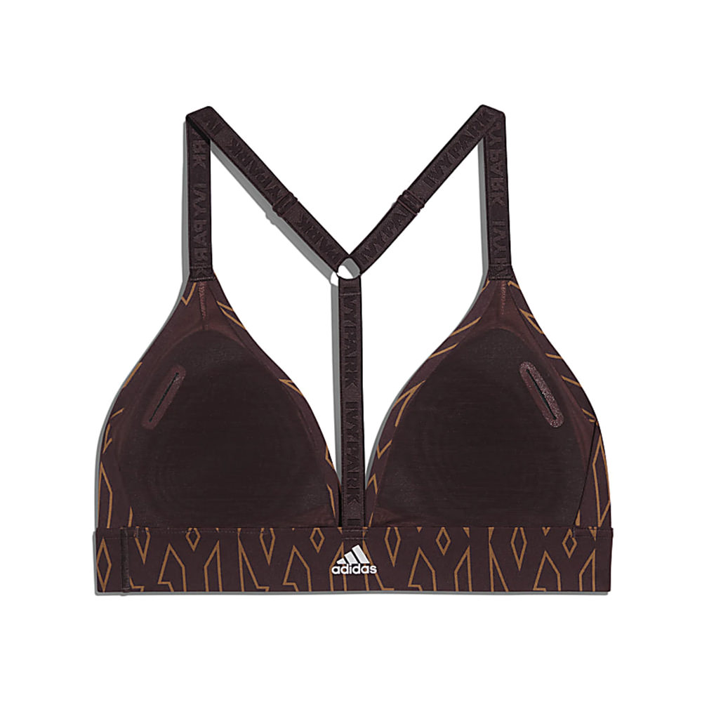 Adidas Ivy Park Low Support Triangle Bra Night Red/Wild Brown — back / heel