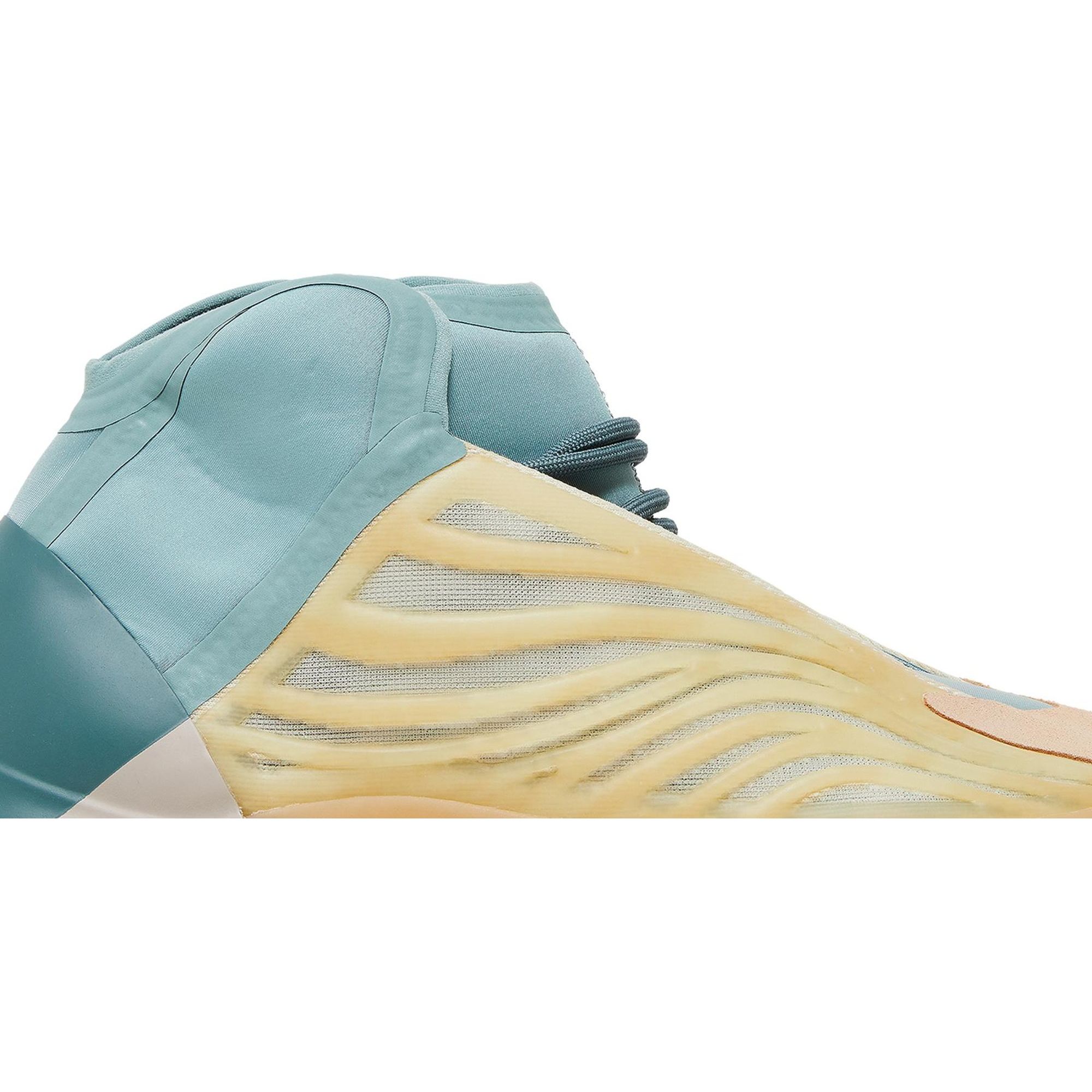 Adidas Yeezy QNTM Hi-Res Coral — back / heel