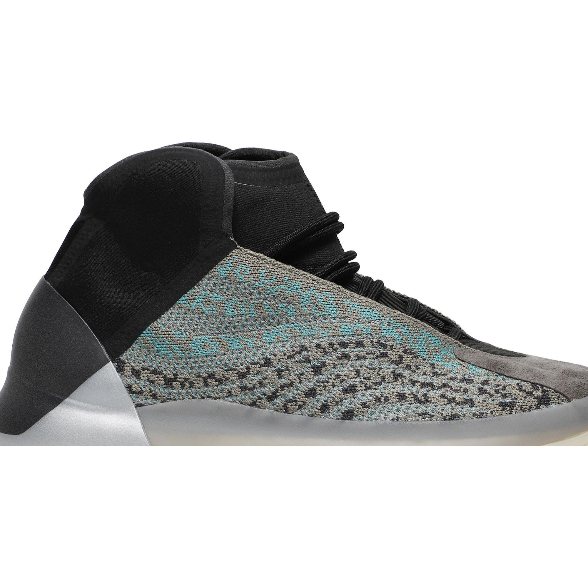 Adidas Yeezy QNTM Teal Blue — back / heel