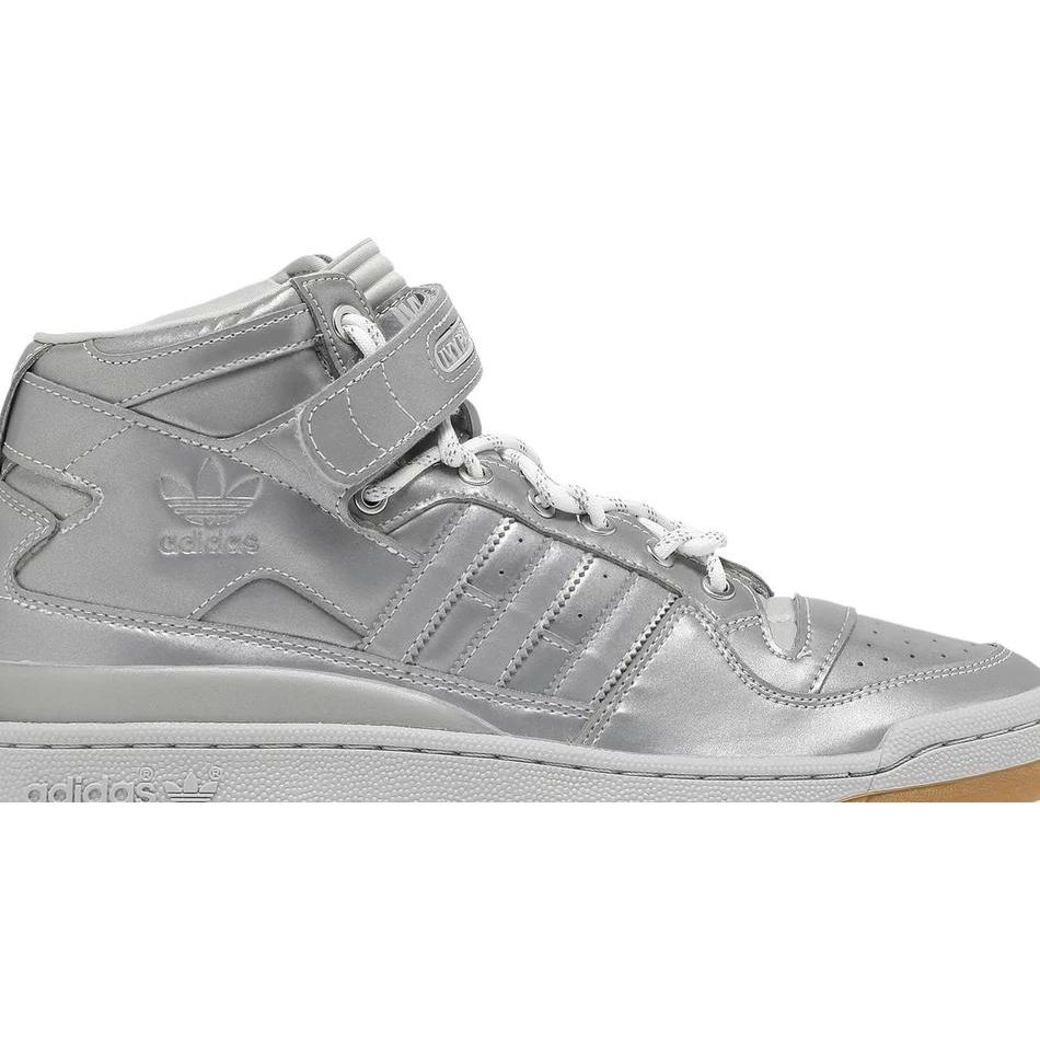 Adidas Ivy Park Forum Mid Icy Park Silver Metallic — back / heel