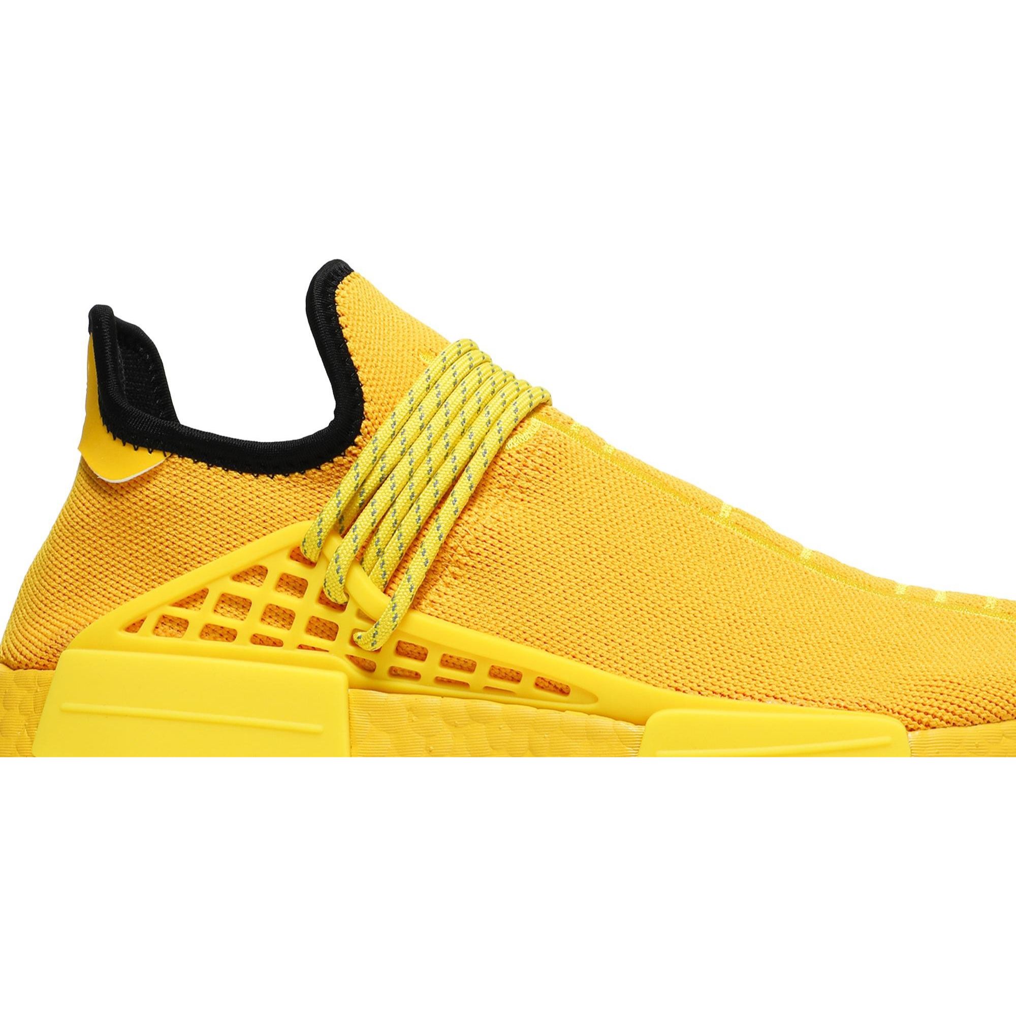 Pharrell x Adidas NMD Human Race Extra Eye Yellow — back / heel