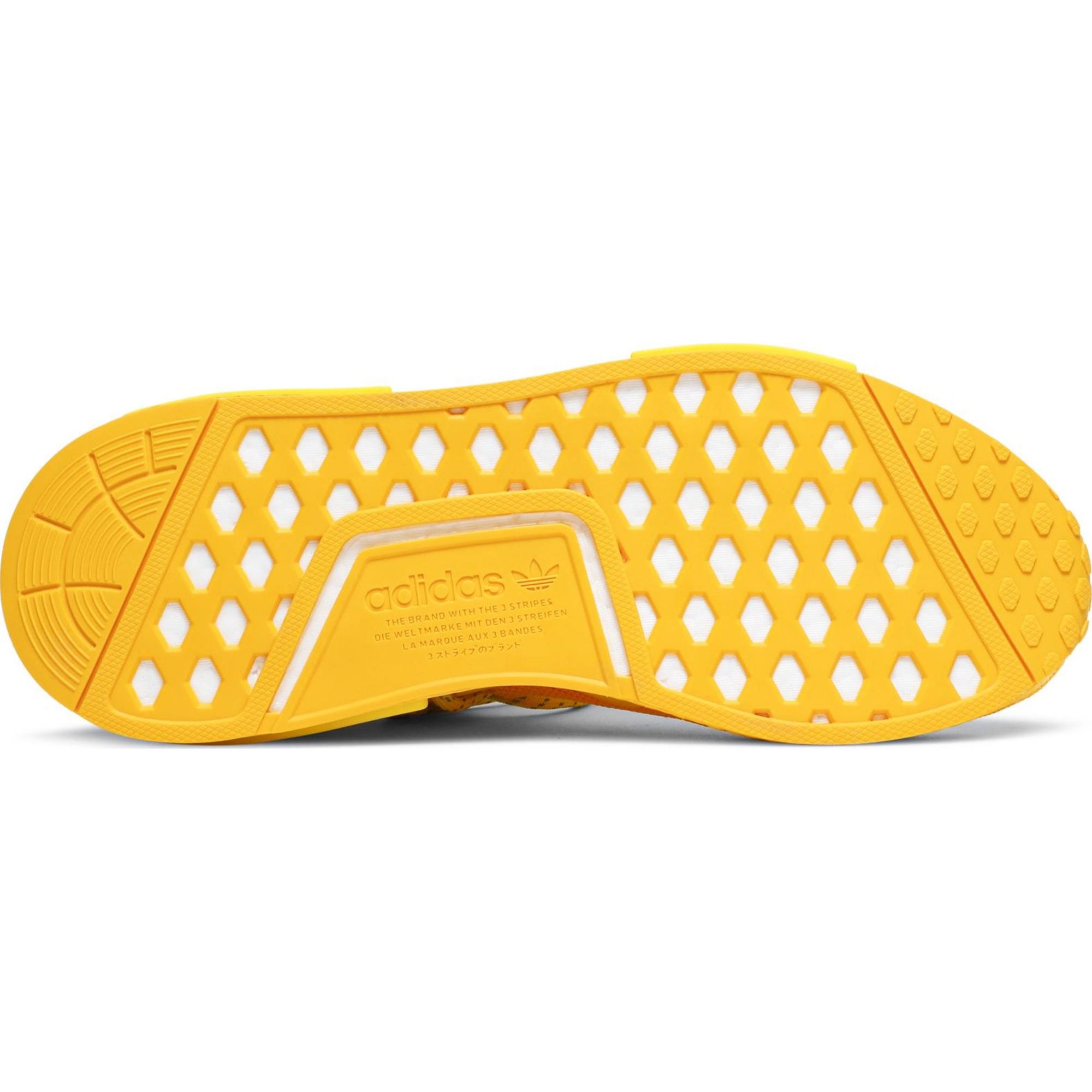 Pharrell x Adidas NMD Human Race Extra Eye Yellow — detail